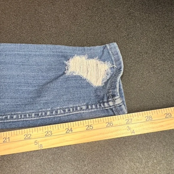 Hollister High-Rise Jean Legging Womens 7R Blue Distressed Denim Skinny Jeans - Picture 9 of 10